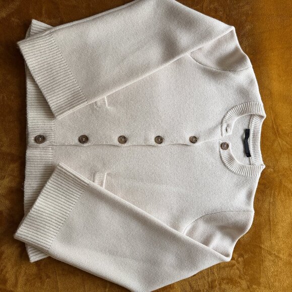 JENNI KAYNE  Women's Cooper Cardigan Ivory M - Picture 2 of 7